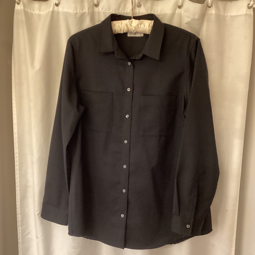 Wool& Arden Twill in black L